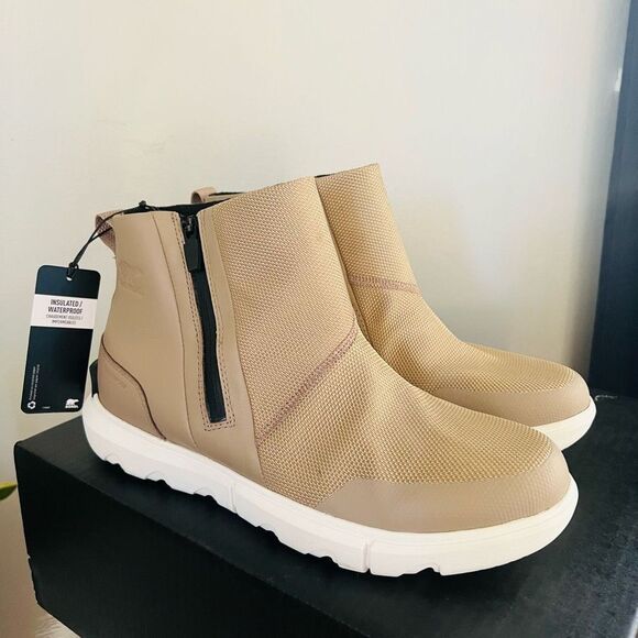 SOREL Explorer II Waterproof‎ Bootie, Lightweight Taupe Sea Salt, Size 9.5, NWT - Picture 1 of 17